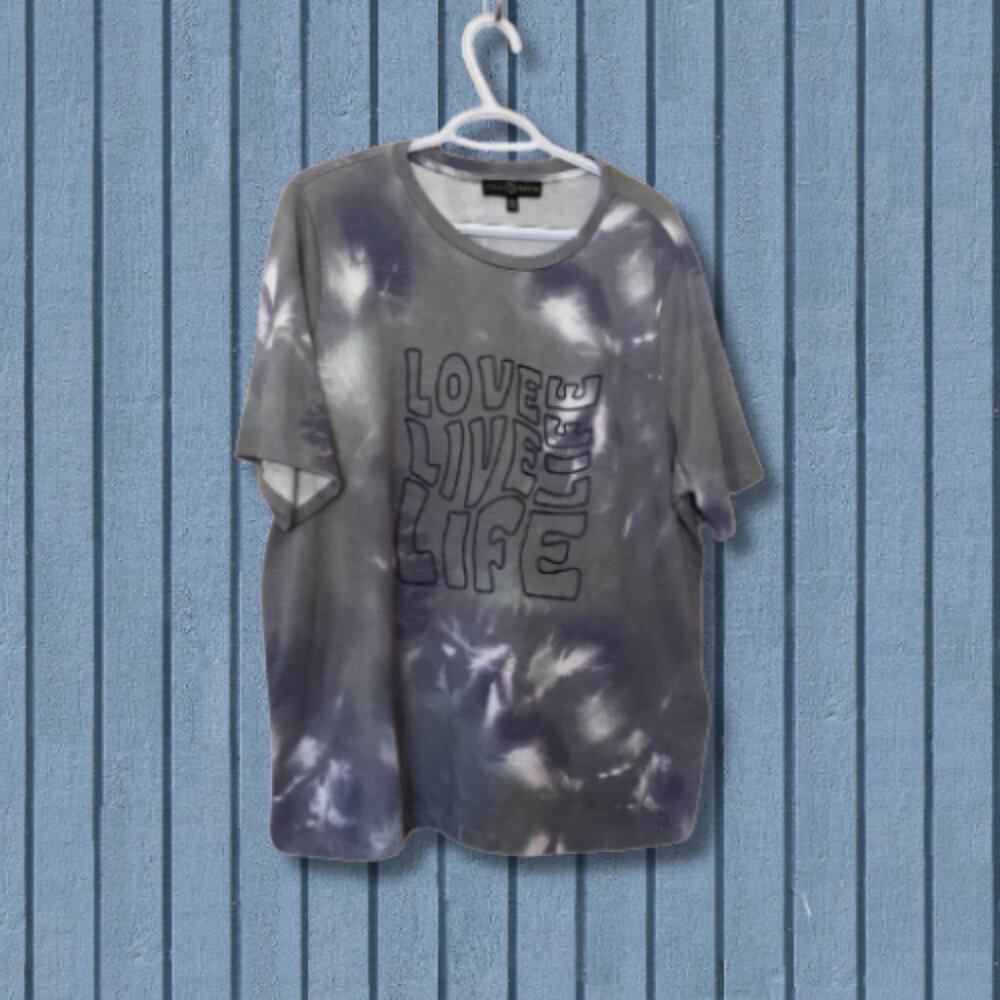 Fred David Tie-Dye Graphic Short Sleeve Tee